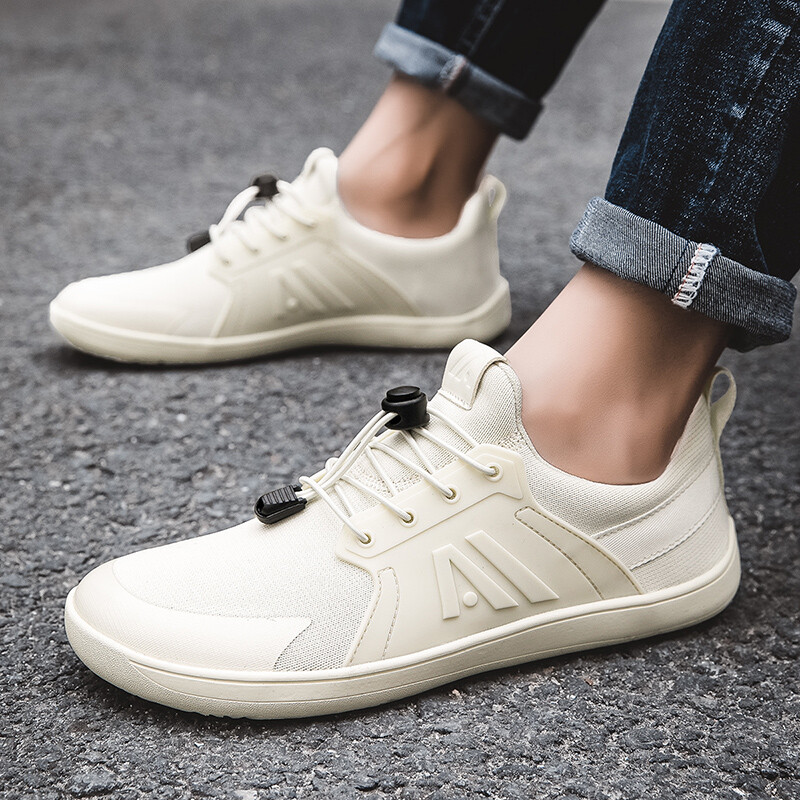 Men Wide Toe Box Casual Barefoot Shoes Zero Drop Minimalist Sneakers