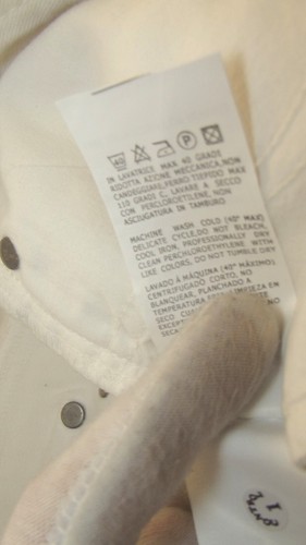Max Mara Womens White Capri Pants Size 48 W34 Eu44 2xl Cotton Twill - Picture 9 of 15