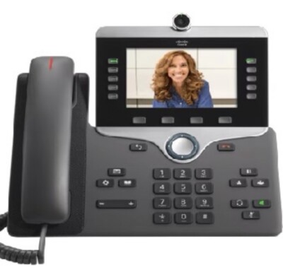 CISCO IP PHONE 8800 VoIP VIDEO PHONE WITH CAMERA AND STAND