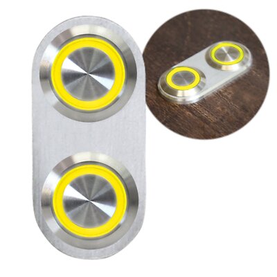 Daytona Billet Switch with YELLOW LED Illumination - Single Switch Keep It Clean
