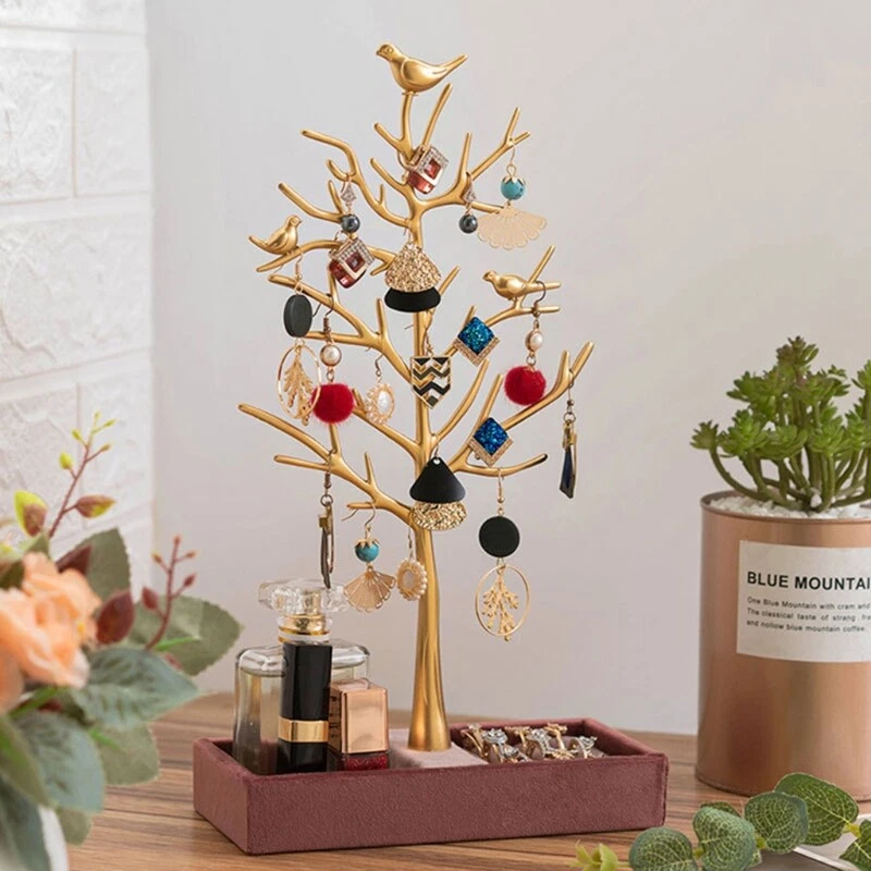 Gold tree 2024 jewelry holder