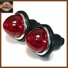 x2 Tudor Universal Lucas Style Red Stop / Tail Lamps Lights CLASSIC / KIT CAR
