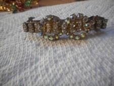 Vintage Rhinestone Aurora Borealis Hair Barrette