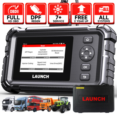 Diesel HLAUNCH OBD Truck Scanner Full Systems Diagnostic Tool for Detroit Paccar