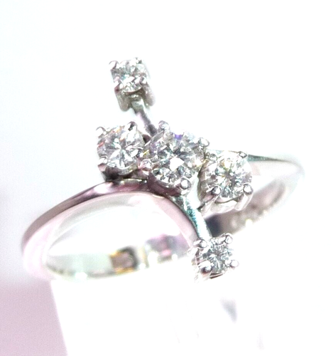 Ring 585 Weißgold 0.40 ct.Diamanten Gr: 60 / 19,1 mm - änderbar Gewicht 3,7 gr - Picture 2 of 8