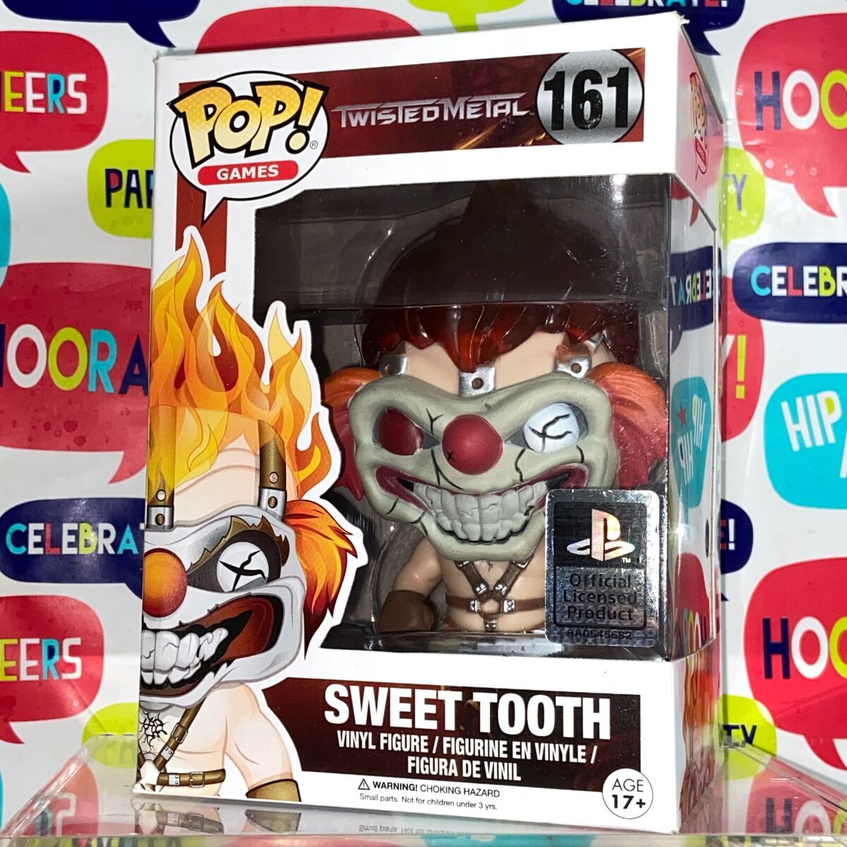 Sweet Tooth - Twisted Metal Funko Pop 161 + Protector | eBay Sweet Tooth - Twisted Metal Funko Pop 161 + Protector | eBay
