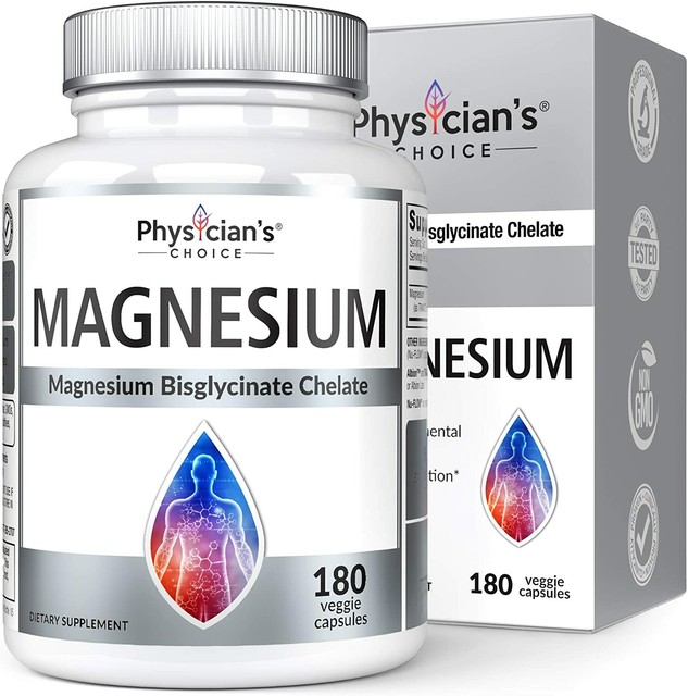 Magnesium Glycinate Non Buffered Chelated Magnesium Supplement Made in