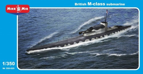 Mikro Mir 350-025 britisches M-Klasse Militär-U-Boot 1/350 Maßstab - Bild 5 von 12