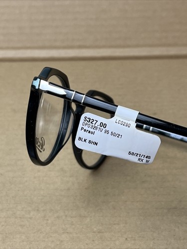 Persol 3281-V 95 Occhiali neri 50 21 145 montatura - NUOVI con ETICHETTA - Foto 7 di 7