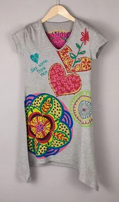DESIGUAL Damen A-Linie Mini Midi Kleid Top Größe S - Bild 1 von 4