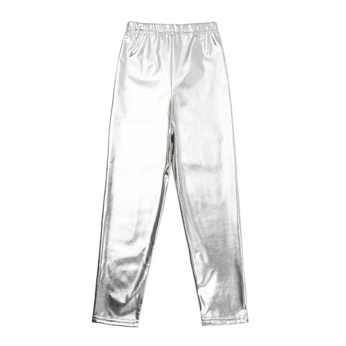 Girls Boys Metallic Dance Pants Trousers for Modern Hip Hop Street Dancewear - Picture 92 of 127