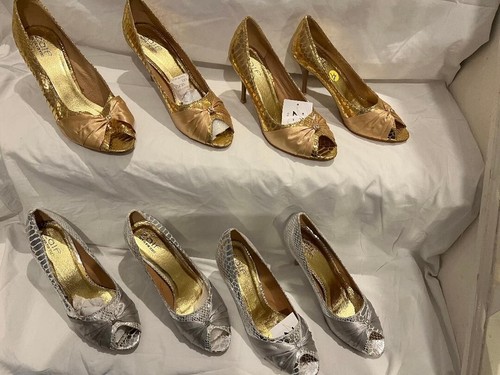 HIGH HEELS SHOES, STILETTOS PEEP TOE, JOB LOT, BARGAIN X 6, SEE DESCRIPTION - Picture 4 of 7