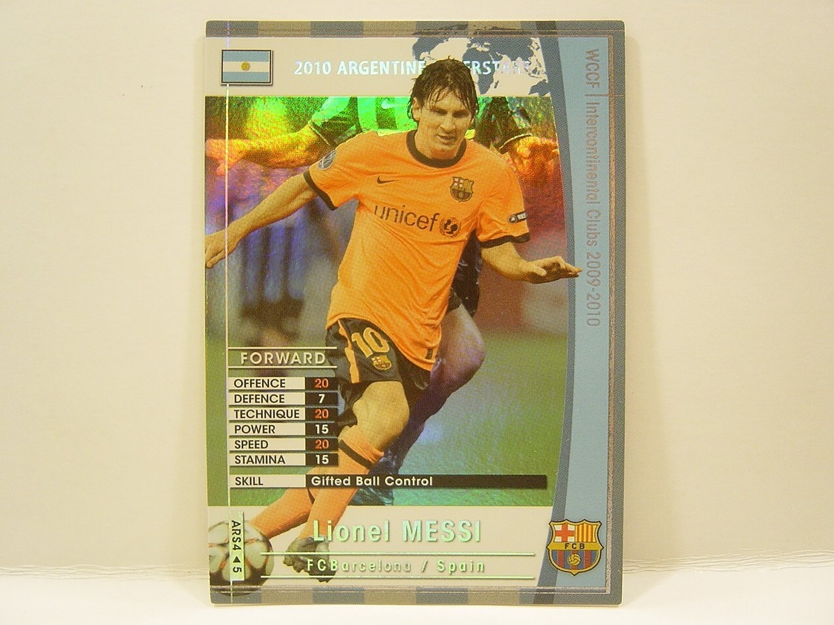 Panini WCCF 2009-10 ARS Lionel Messi No.10 FC Barcelona Argentine
