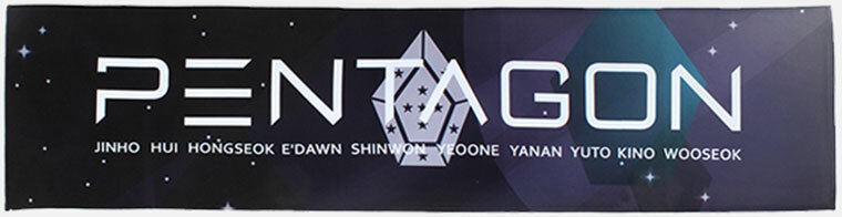 PENTAGON OFFICIAL SLOGAN VER.1/VER.2/VER.3 Tracking Code K