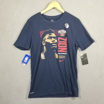 Nike Pelicans Zion Williamson Shirt Men Medium Athletic Cut Rookie Draft Tee