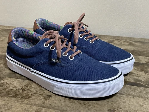 VANS Era 59 | Dress Blues • Canvas & Leather | Men’s 7 • Women’s 8.5