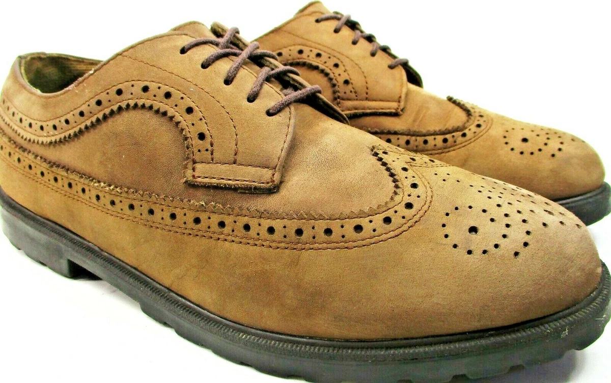 GH Bass Co. Men Wingtip Brown Shoes Size 11 M Style 6384 Made in