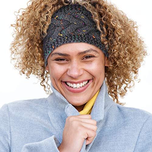 6 Pieces Winter Cable Knit Headband Fleece Lined Winter Ear Warmer Headband - Picture 5 of 7
