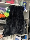 Girl's Black Fur Vest Size Medium Brand BEAUTEES — photo 3