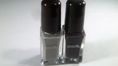 Avon mark Nailed It Trend Mini Nail Lacquers Steel Plum and Industrial (2)pcs