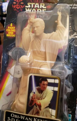 Star Wars Episode  1 Obi-Wan Kenobi  3D Figure Painter 1996
