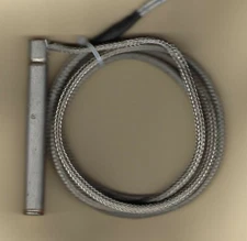 Fast Heat Cartridge Heater 1/2" Dia X 4" Long 165W 240V 48" SS Braided Leads