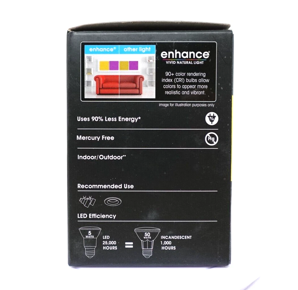 Feit Electric Light Bulb PAR20DM/930CA/2 120V 5W 3000K PAR20 LED - Image 2 of 4