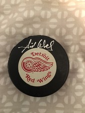 Sid Abel Signed/Autographed Puck JSA