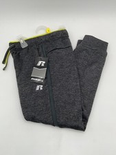NWT Russell M 8 Fusion Knit Jogger Pant GreyStone HeatTraining Fit SLIM Stretch