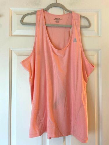 Reebok Athletic Shirt Peach Sleeveless shirt Size Womens XXXL 3X - Afbeelding 1 van 3