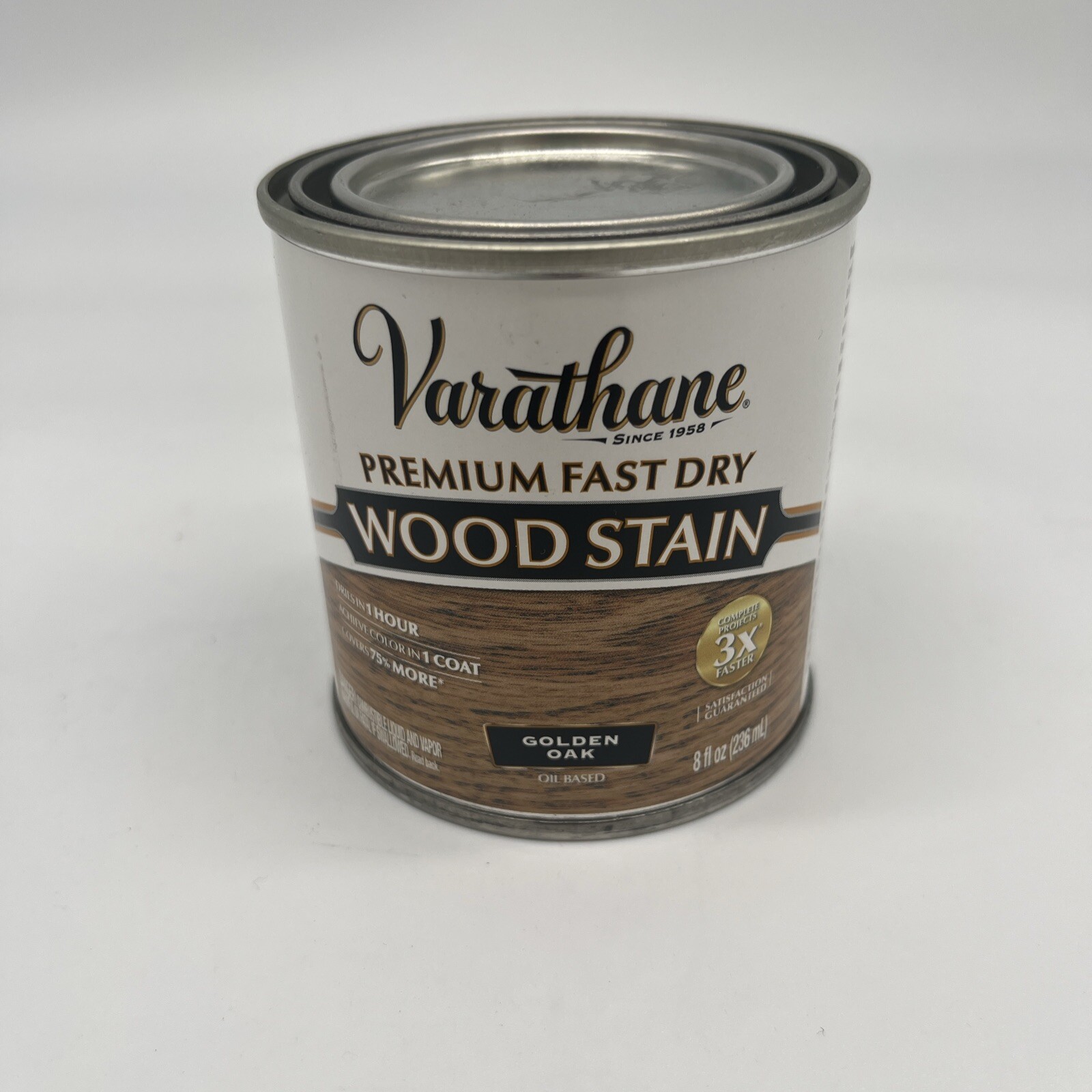 Varathane 262023 Golden Oak Fast Premium Dry Wood Stain 1/2 Pint 8oz Can