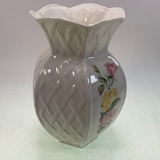 Belleek Ireland Cottage Rose Vase 8" - 11th Mark