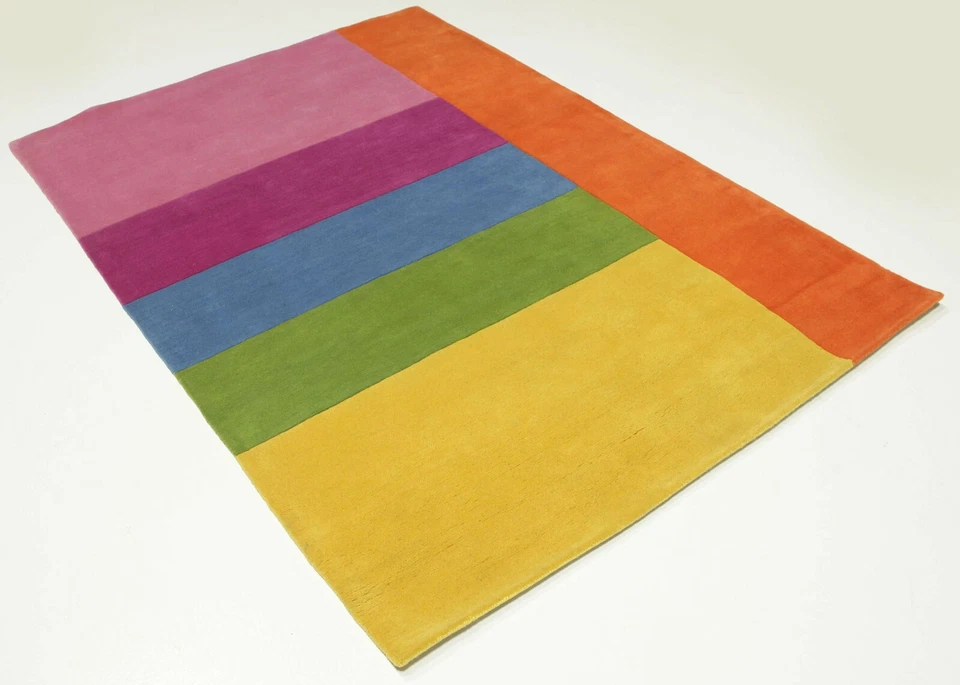 Jema Multi-Color Handgetuftet 100% Wolle Weich Bereich Teppich - Bild 3 von 4