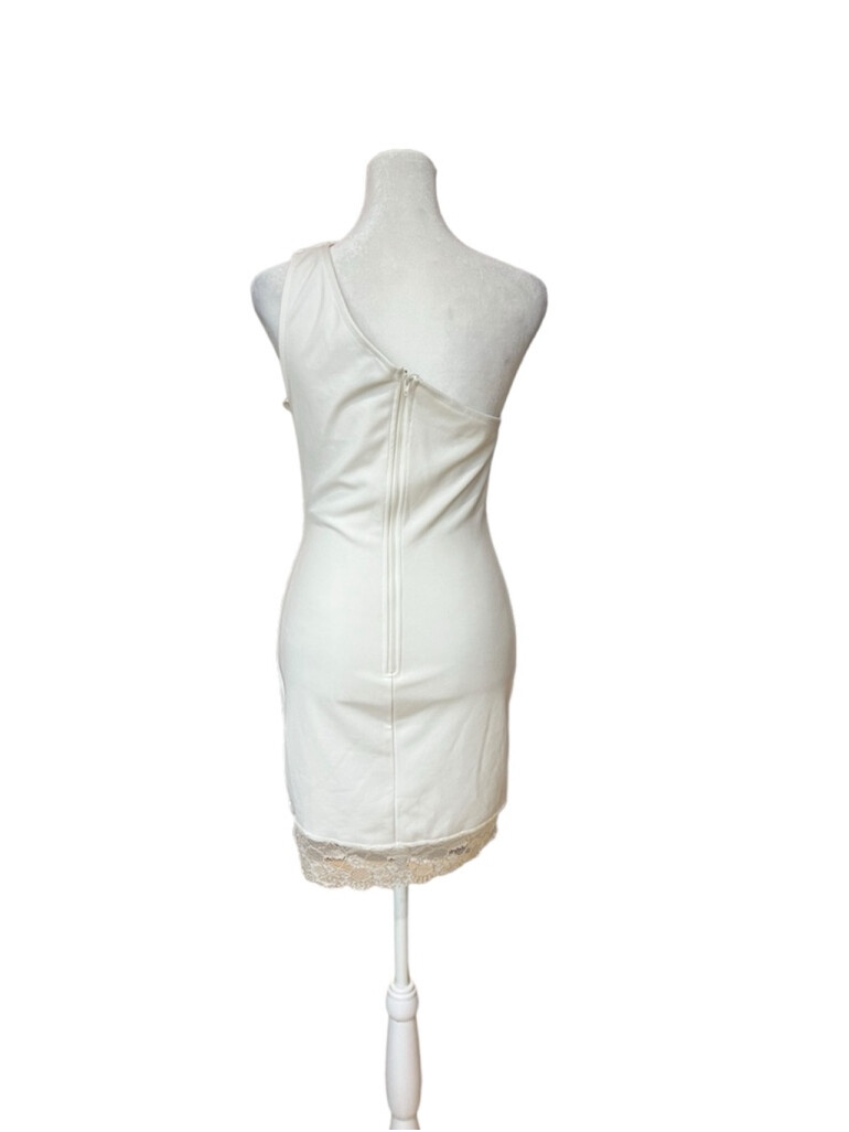 Women Windsor Bodycon Mini Dress White M Women Windsor Bodycon Mini Dress White M