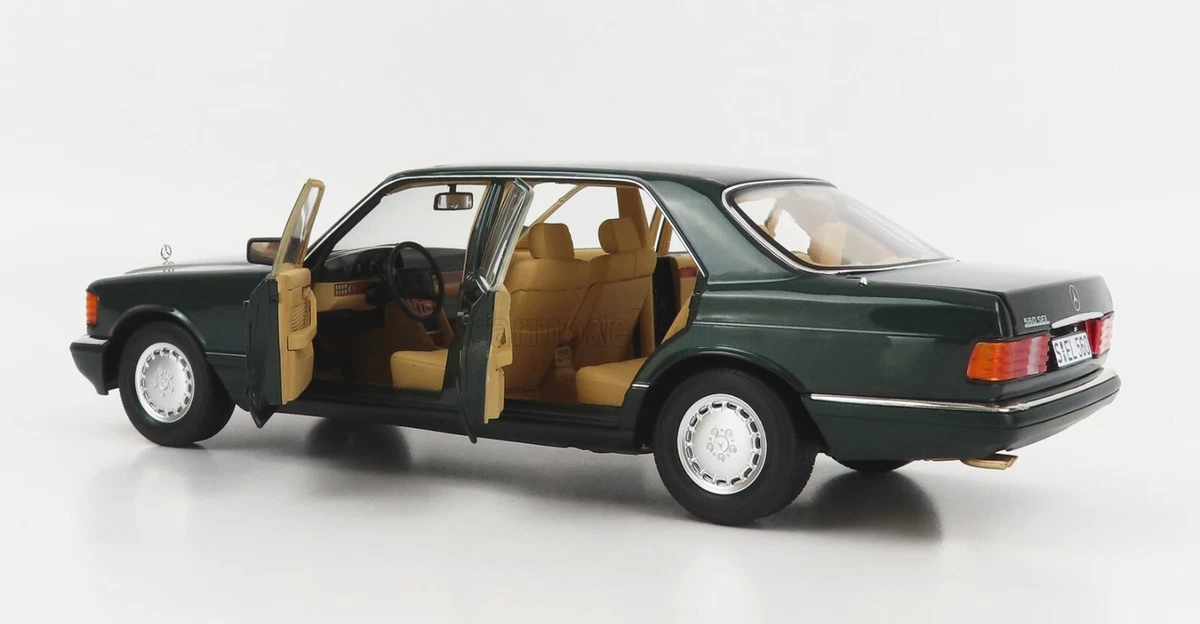 Norev MERCEDES BENZ S-CLASS 560SEL (W126) 1989 SPRUCE GREEN Dealer Edition 1/18