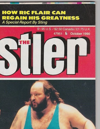 The Wrestler October 1990 Magazine Summerslam Hulk Hogan Earthquake Tommy Rich - Picture 4 of 10