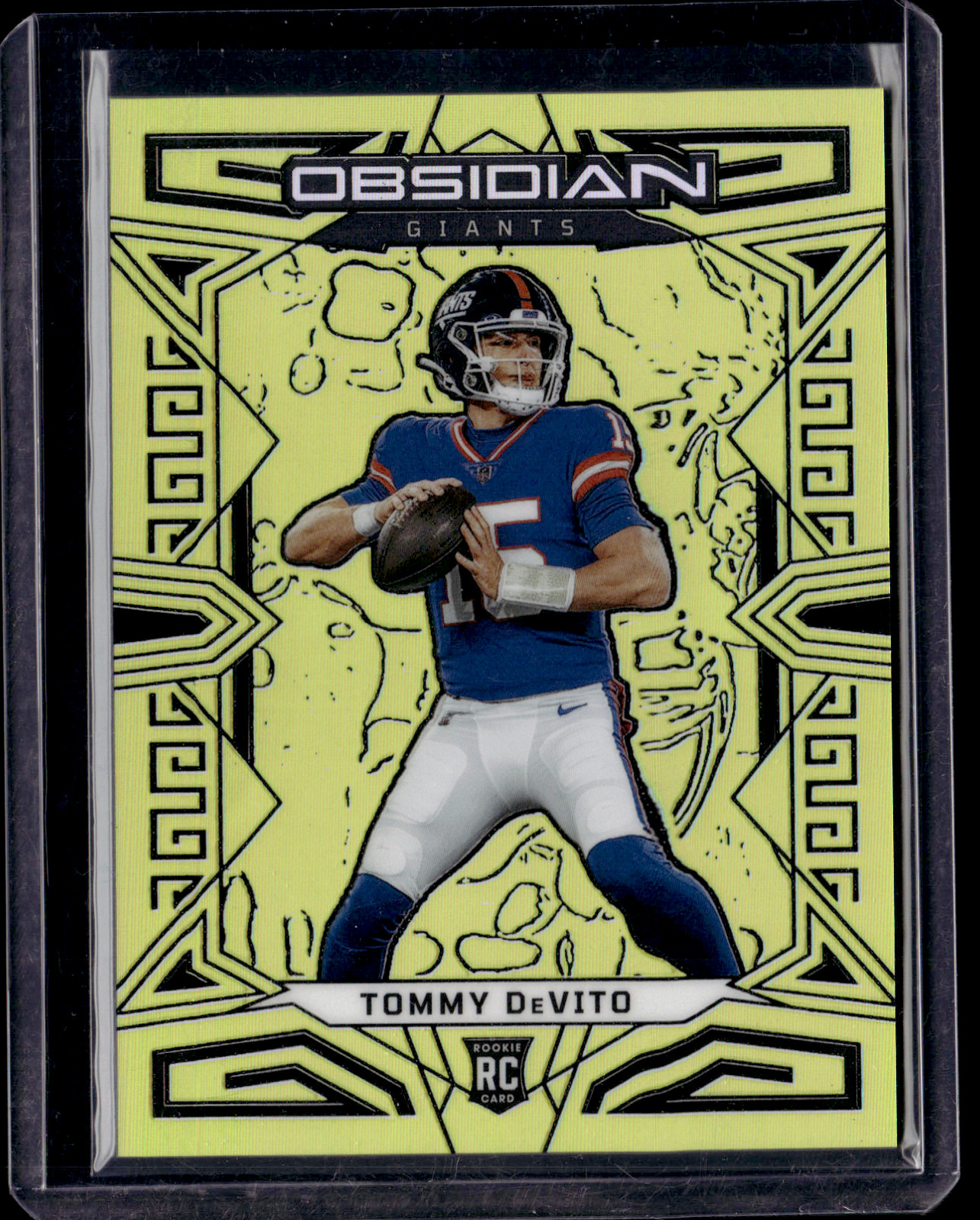 TOMMY DEVITO 2023 Panini Obsidian Gold Flood Rookie 10/10 NEW YORK GIANTS #168