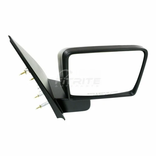 Right Manual Glass Mirror Manual Folding Textured Black For 2004-2014 Ford F-150