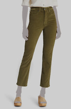  248 Veronica Beard Women's Green Carly Cord Kick Flare Pants Size 28