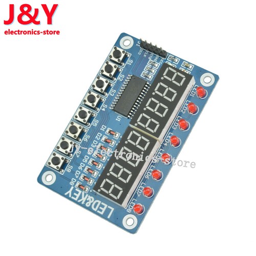 5Pcs 8-Bit LED Digital Tube 8 KeyS TM1638 Display module for AVR ...