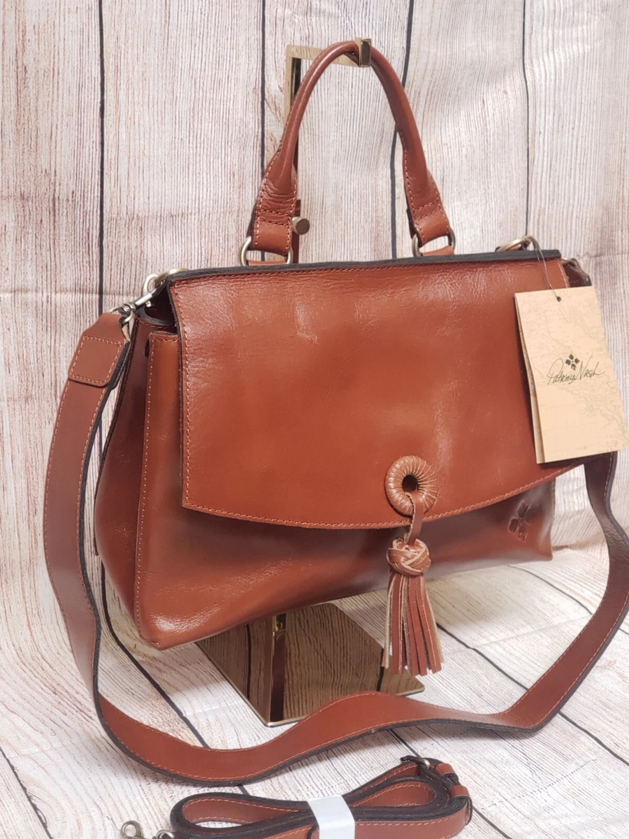 Patricia Nash Mollia Leather Top Handle Satchel Crossbody Bag