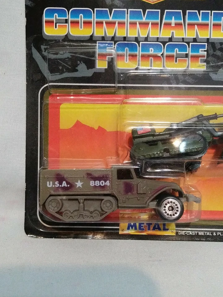 Motormax Commando Force  Military Half-Track & Bulldozer #1190 - Image 2 of 4