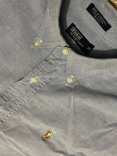 Chemise Manches Longues Polo by Ralph Lauren Long Sleeve Classic Shirt / Bleu vendre XL
