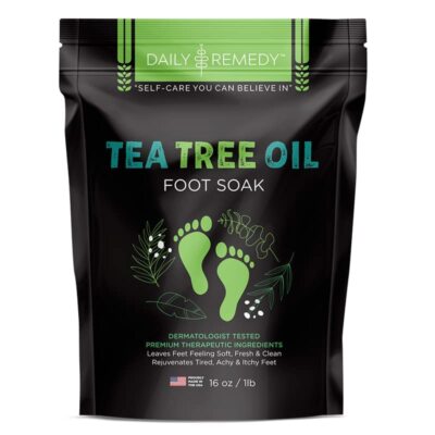 Tea Tree Oil Foot Soak with Epsom Salt for Toenails Athlete's  itchy Feet, 16 oz