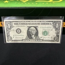 1963 B $1 Joseph Barr One Dollar Bill Federal Reserve Note New York 