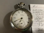 *Vintage* 1883 WALTHAM 18s BROADWAY Coin Silver Key Hunter Pocket Watch - RUNS