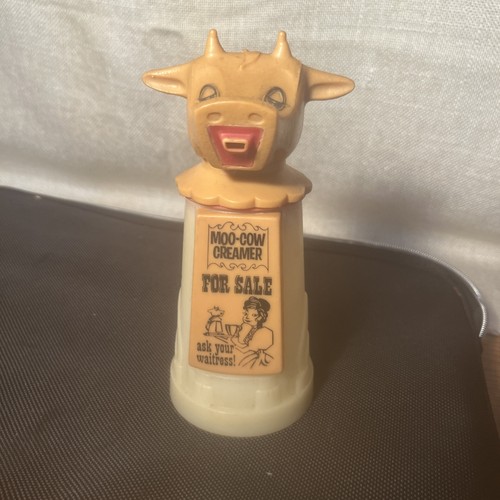 VINTAGE WHIRLEY MOO COW COFFEE CREAMER MADE IN USA FOR SALE ASK YOUR WAITRESS