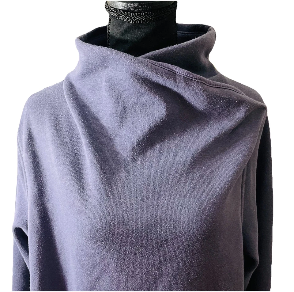 Sudadera Athleta Acogedora Karma Cuello Torcido Con Bolsillos Púrpura Talla Grande Foto 2 de 4