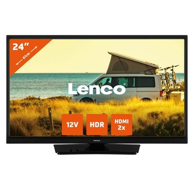 Lenco LED-2423BK - 24 Zoll HD LED Fernseher - DVB-T2 - DVB-C - DVB-S2 - 12V - Sc