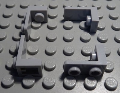 Lego Platte Winkel 1x1 auf 1x2 new Grau 4 Stück